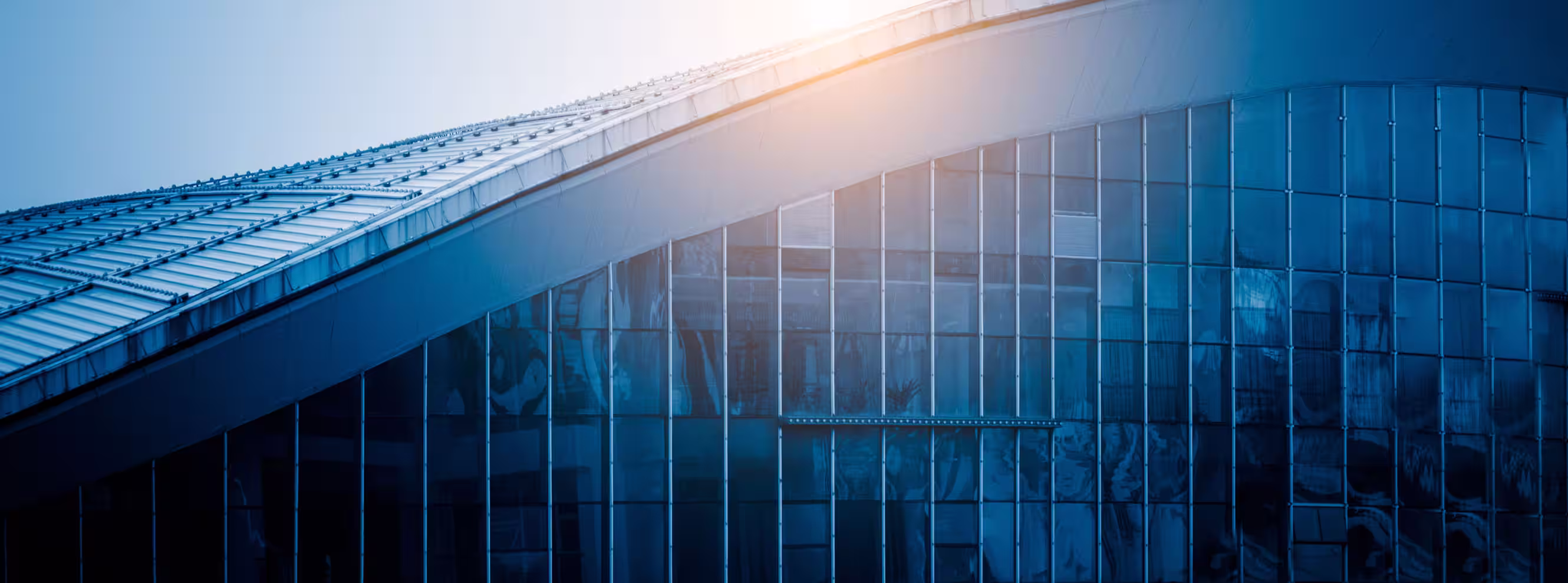 rooftop of glass building